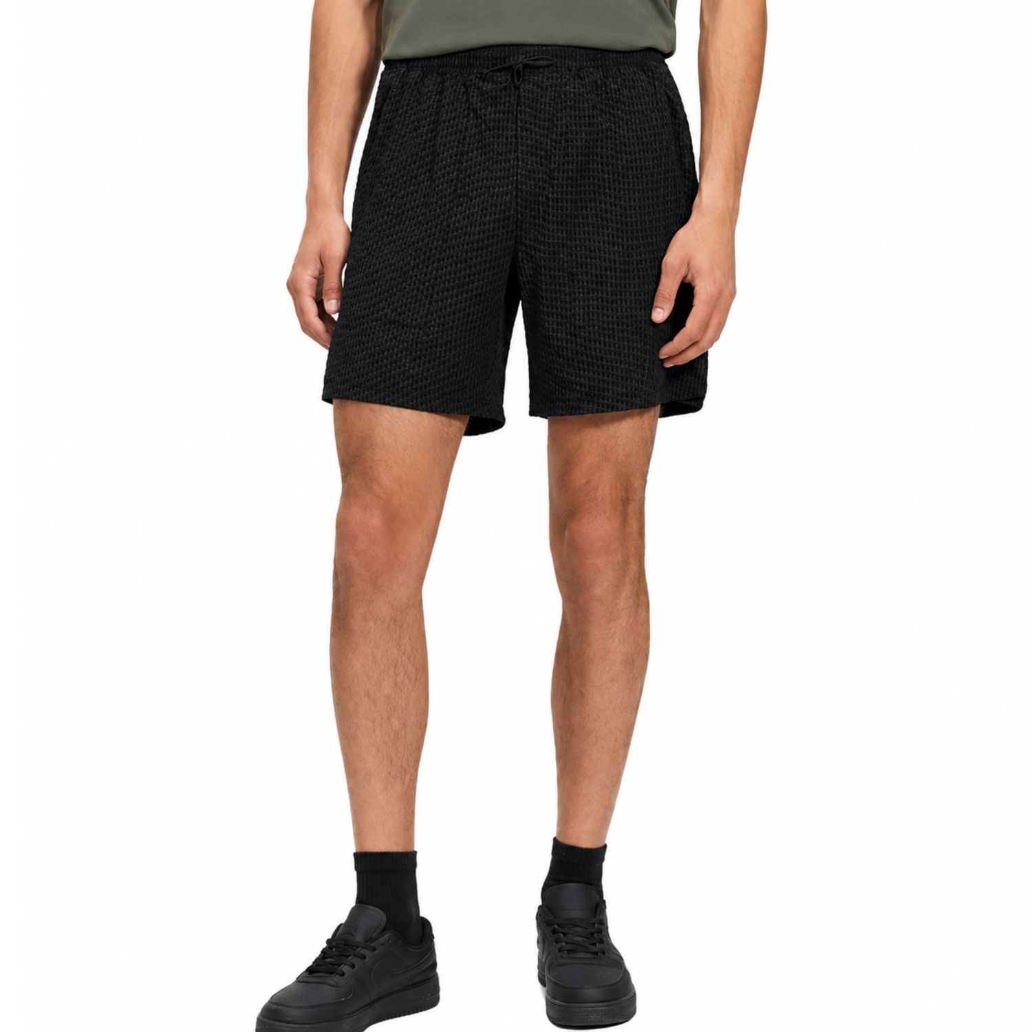 Colisco Men's Casual Shorts, Charcoal, Color: Charcoal, Size: S