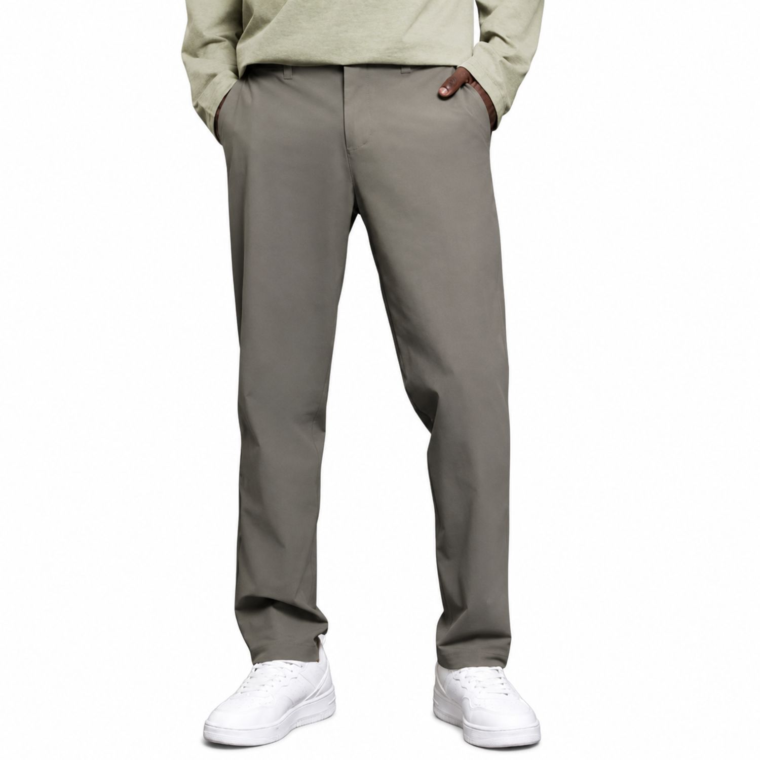 Colisco Men's Casual Pants, Taupe, Color: Taupe, Size: S