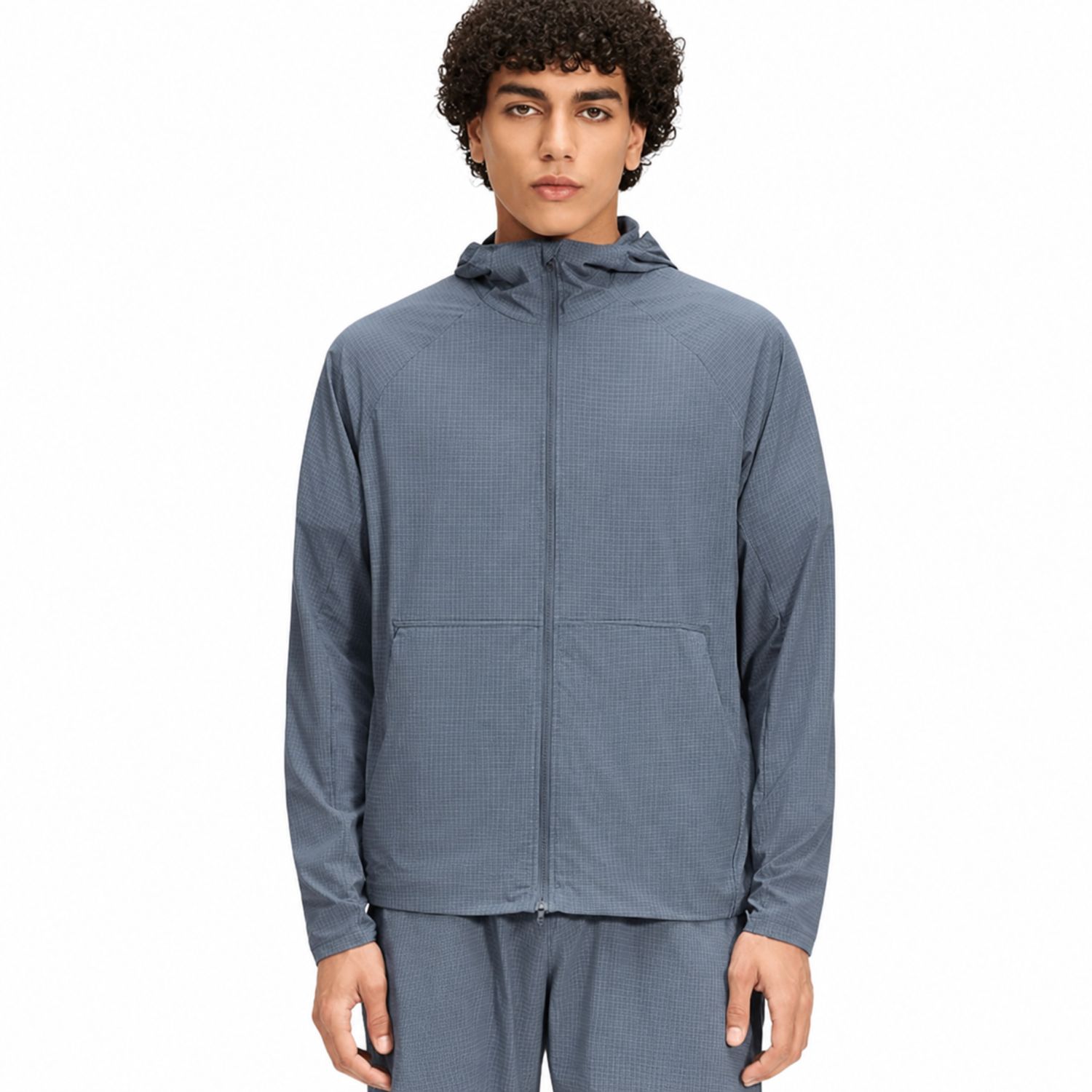Colisco Men's Zip Hoodie, Steel Blue, Color: Steel Blue, Size: M