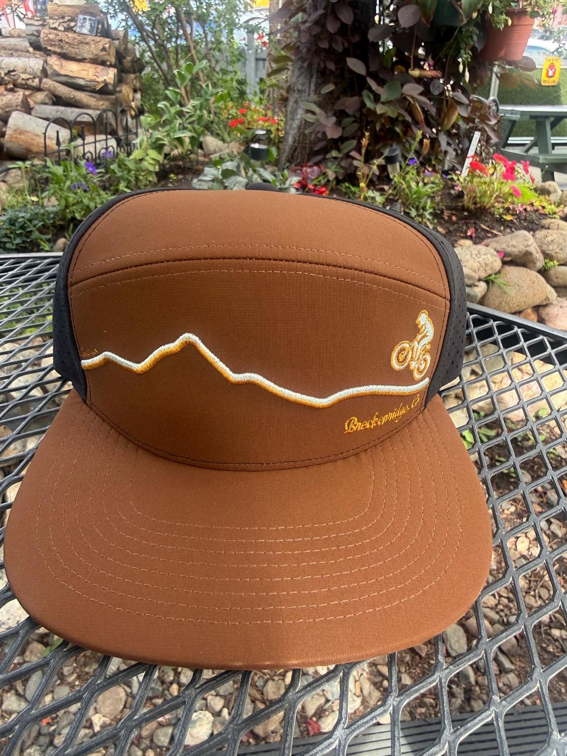 Colisco Biking Breckenridge Trucker Snapback Hat, Color: Brown/Black, Size: O/S