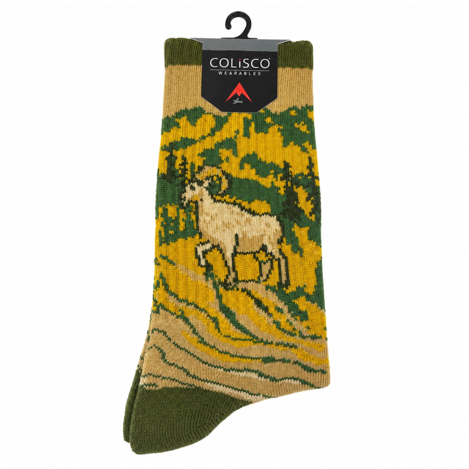 Colisco Mountain Bighorn Sheep Crew Socks