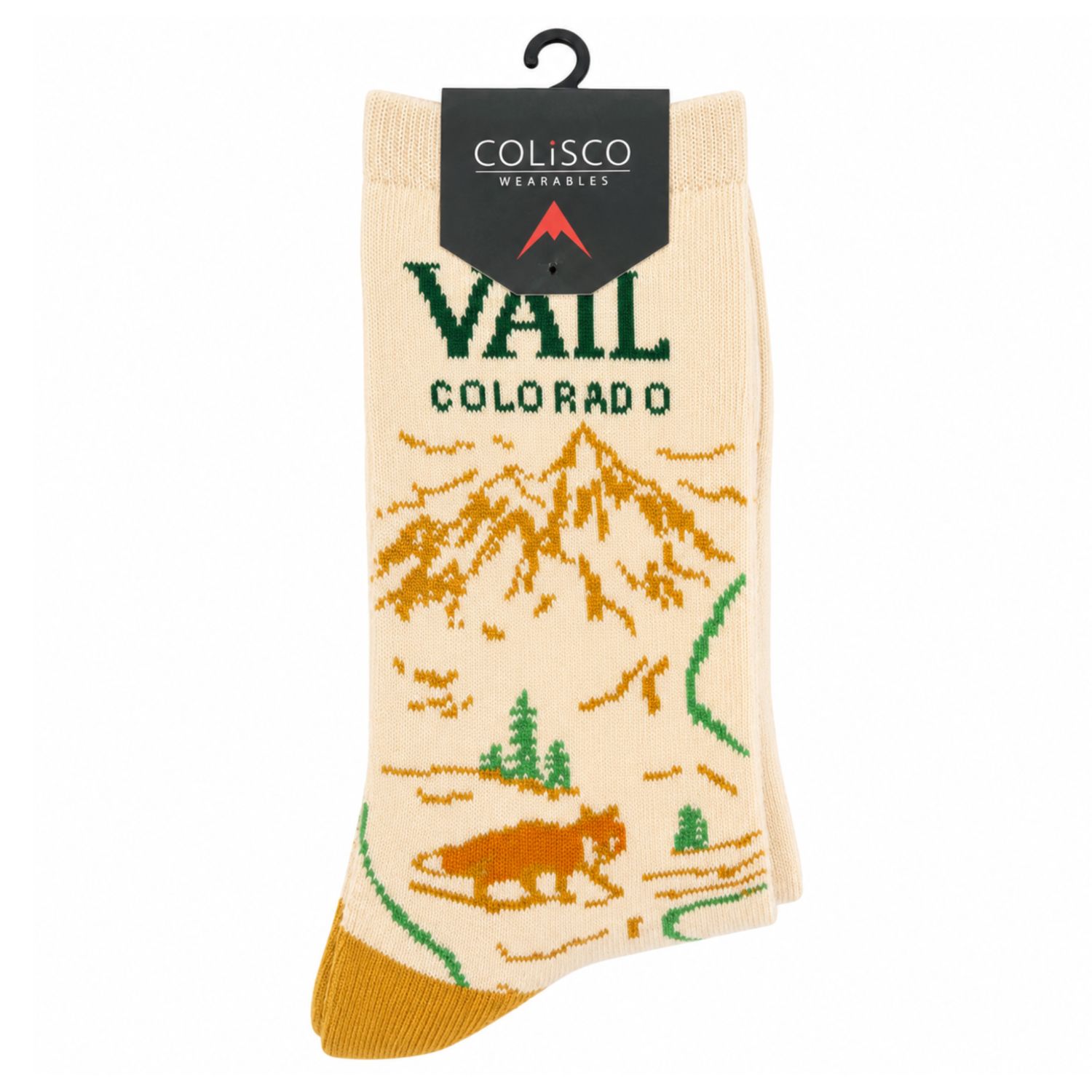 Colisco Vail Colorado Mountains Crew Socks