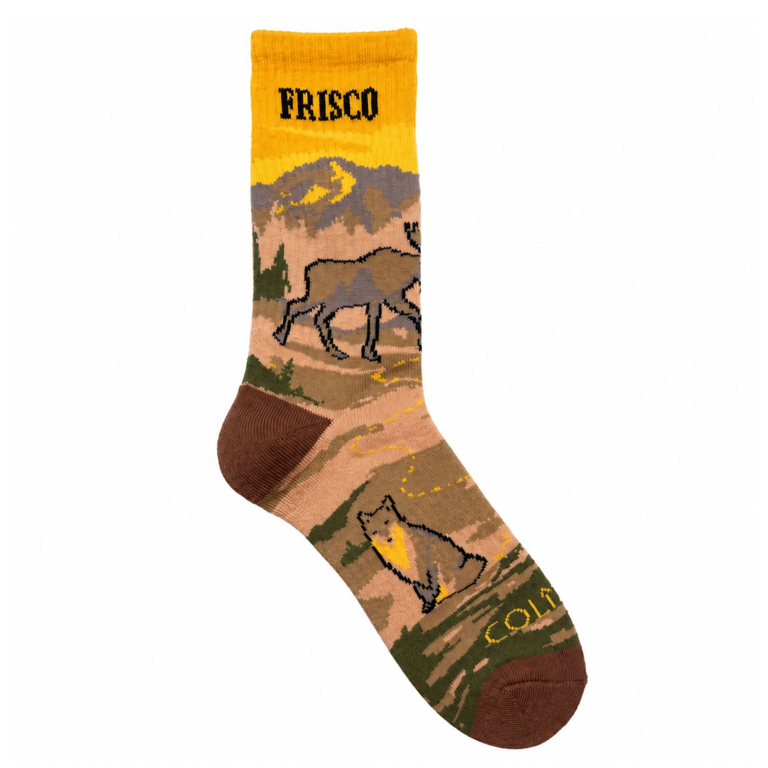 Colisco Frisco Colorado Wildlife Crew Socks