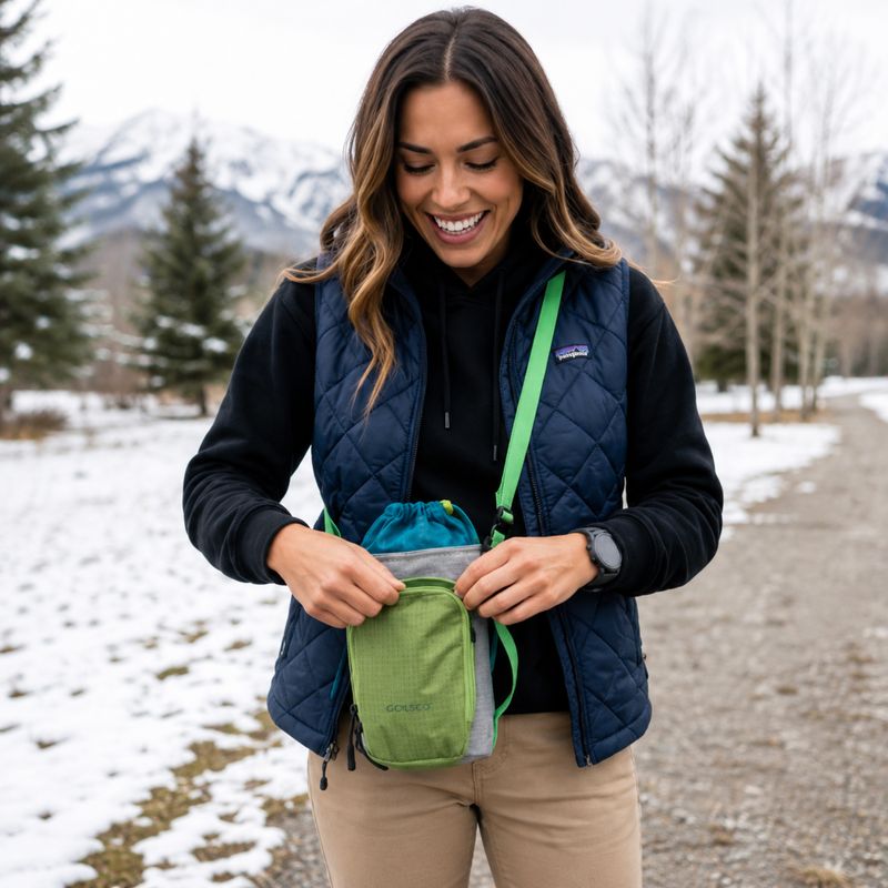 Colisco Green Bottle Bag I Lightweight Insulated Water Bottle Carrier