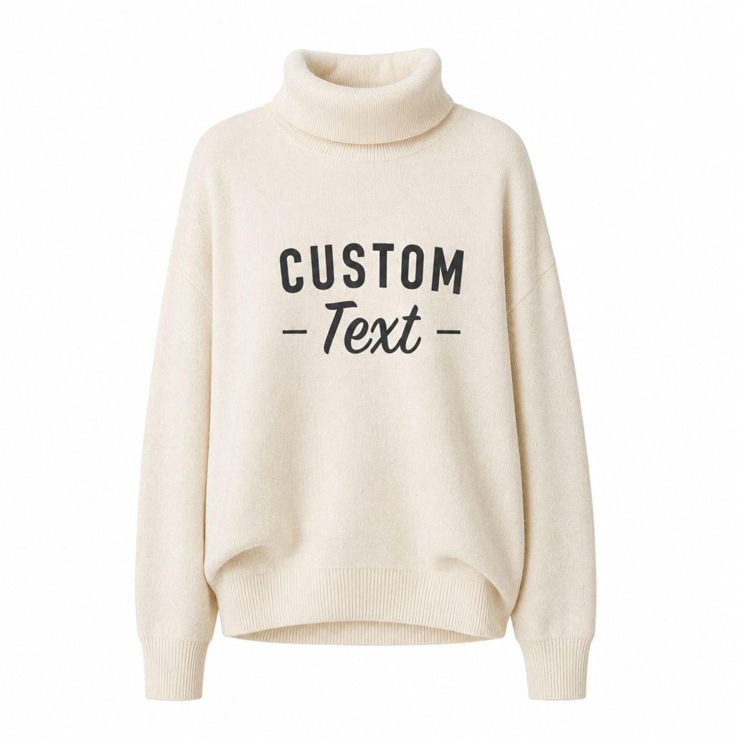 Custom 100% Pure Cashmere Turtleneck Sweater