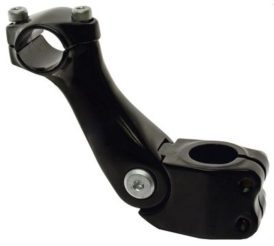 49 N Adjustable Threadless Stem - Black 25.4 bar clamp