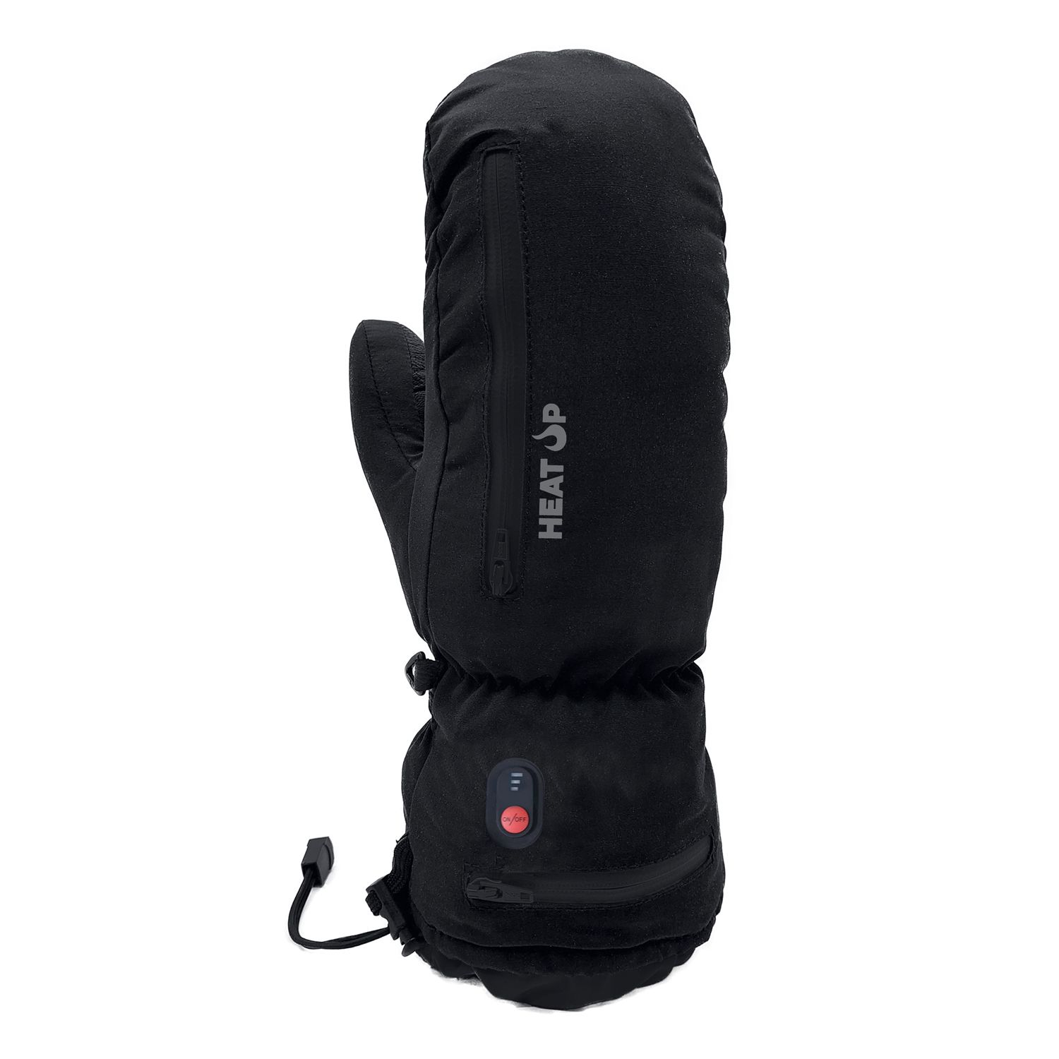 heat up heated mitts waterproof black M