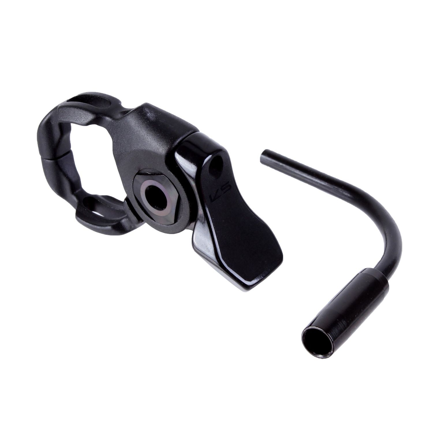 Kind Shock, KGSL Carbon, KGSL-Carbon, Carbon remote lever with slim body, elbow barrel adjuster, ODI Lock-On compatible, Diameter: 31.8mm