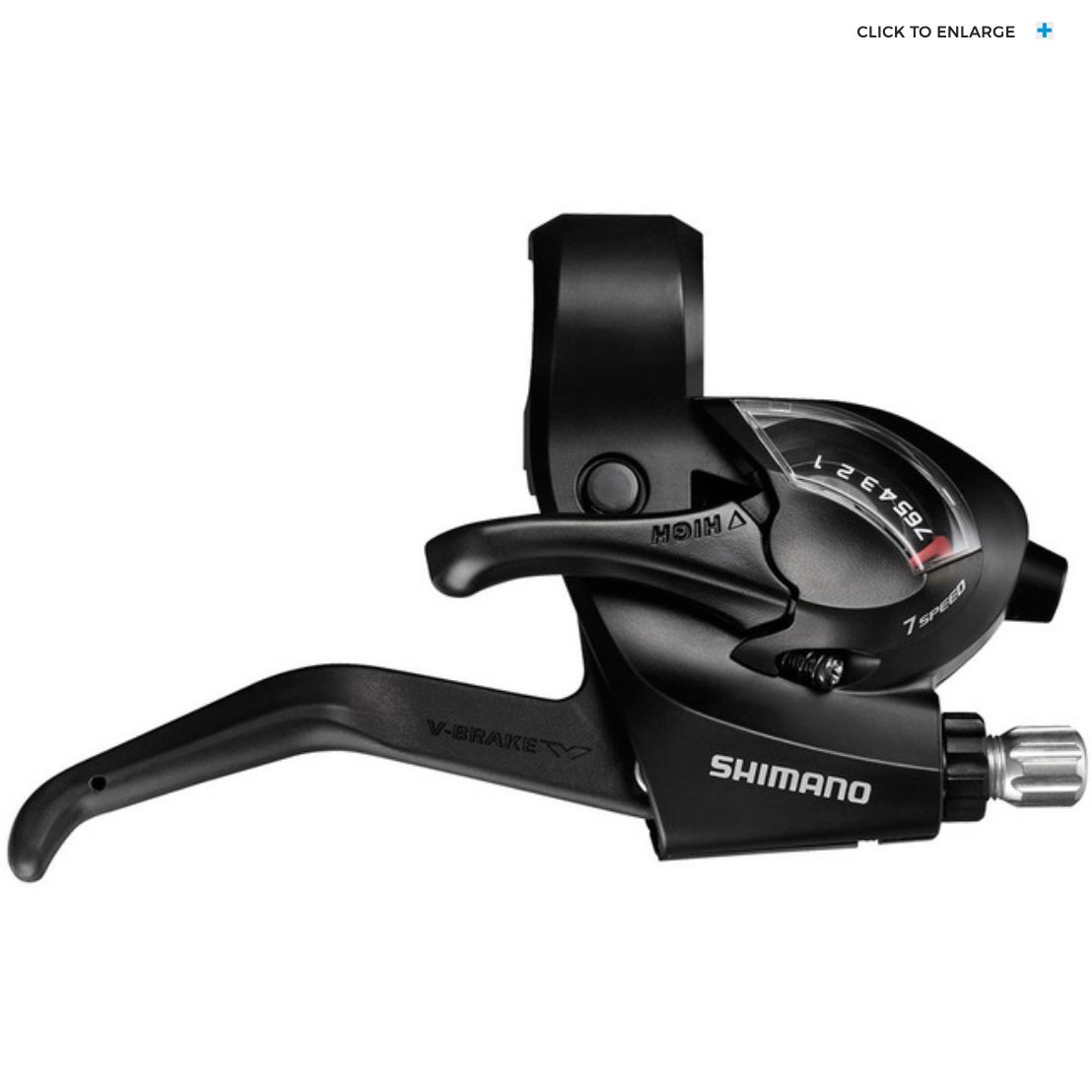 SHIFT/BRAKE LEVER SET, ST-EF41, 3X6-SPEED, EZ-FIRE PLUS, 2F-STEEL/RESIN, FOR V-BRAKE , BLACK