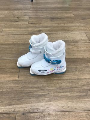 Used ski boot tecno pro 19.5 white/bue