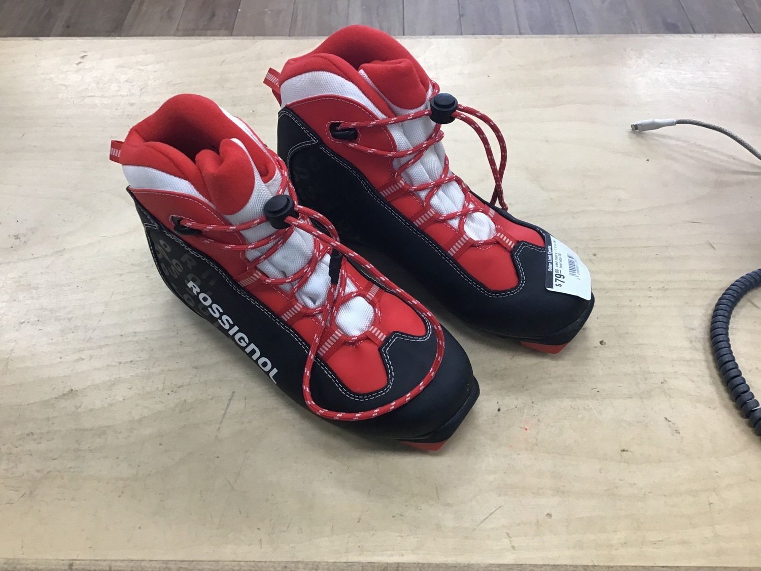 used rossi x-1 jr xc ski boot size 38