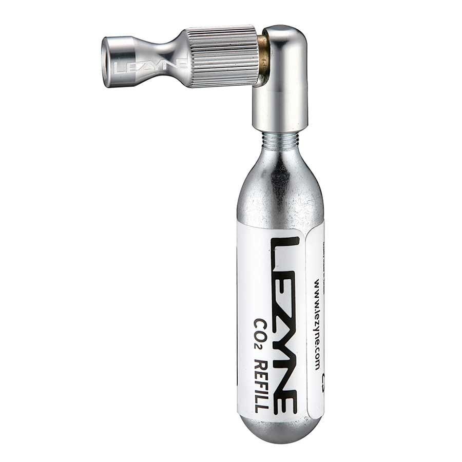 Lezyne, Trigger Drive, CO2 Inflator, Threaded, Presta, Schrader, Silver, 1x16g