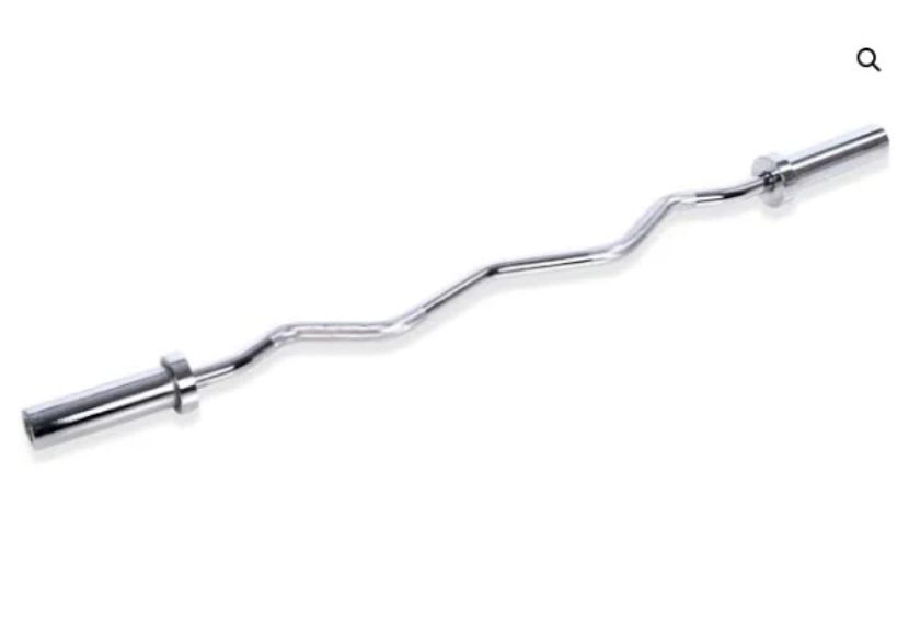 York Olympic Chrome E-Z Curl Bar