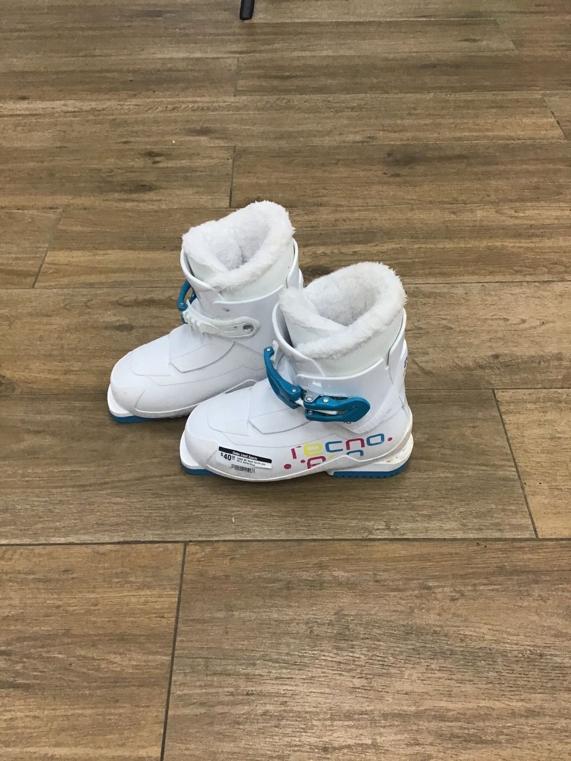 Used ski boot tecno pro 20.5 white/blue