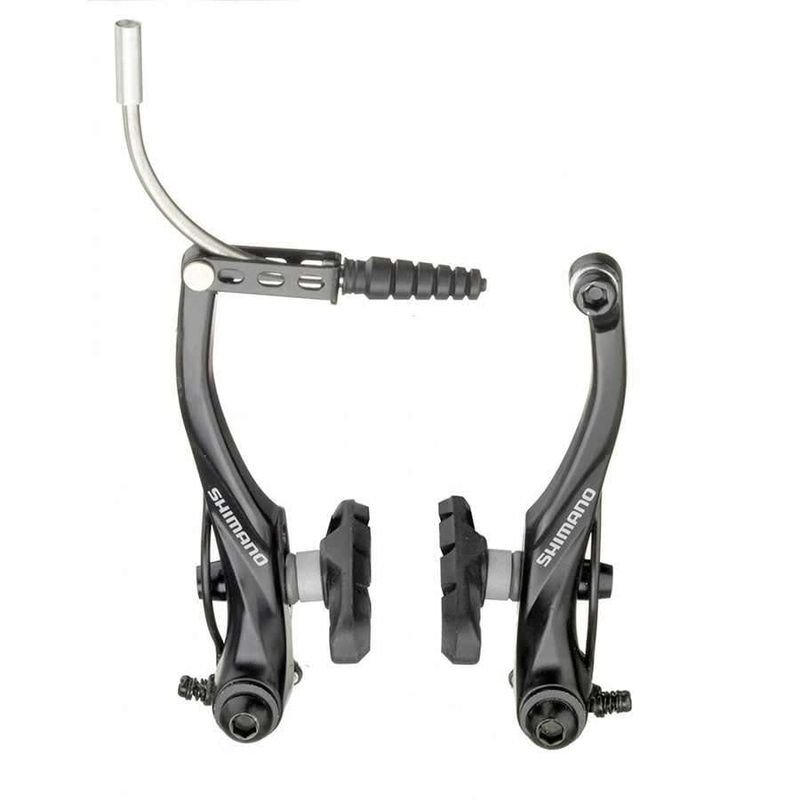 Frein V-Brake Shimano Alivio BR-T4000 - Pour Vélo - Étriers Longs, Puissance D'Arrêt Élevée - Disponible En Avant/Arrière, Noir Ou Argent - 5