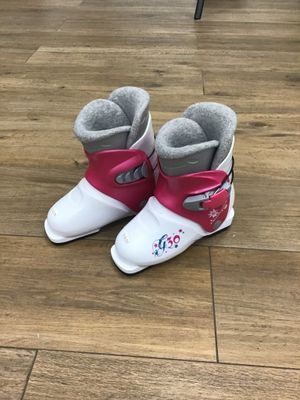 Used ski boot tecno pro 19.5 white/pink