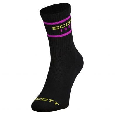 RETRO CASUAL CREW SOCK BLACK-39-41(M)^