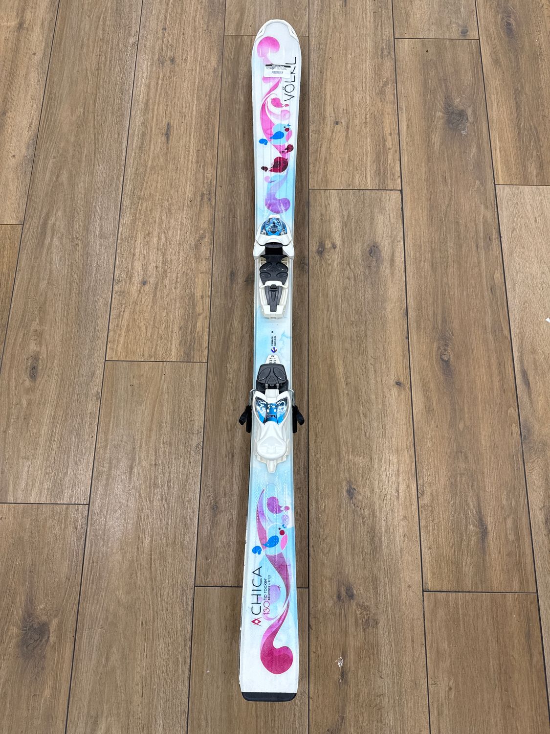 Used Volkl Chica 130cm Youth Skis