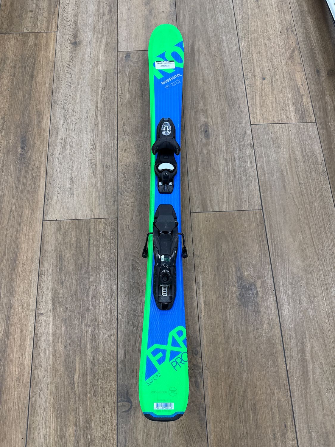 Used Rossignol Experience Blue Green 104cm Junior Skis