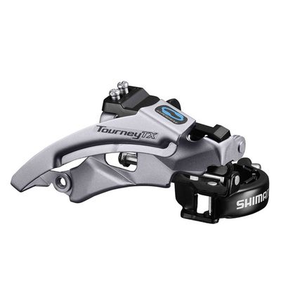 Shiman, Turney FD-TX800-TS6, Frnt derailleur, 7-8 speeds, Tp swing, Dual pull, Multi clamp, Triple, 66-69deg