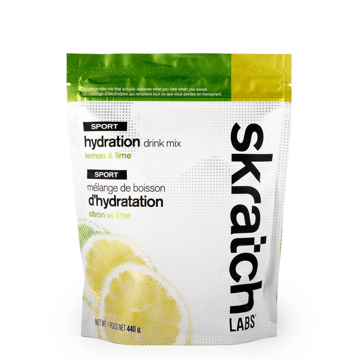 Skratch Labs, Sport Hydration Drink, Drink Mix, Lemon/Lime, Pouch, 440g