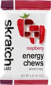 Skratch Labs Energy Chews Sport Fuel, Raspberry 50g