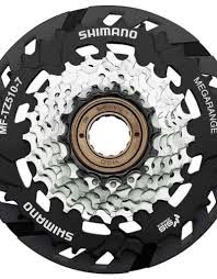 MULTIPLE FREEWHEEL SPROCKET, MF-TZ510 14-34T, 7-SPEED, 14-16-18-20-22-24-34T, W/SPOKE PROTECTOR