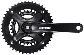 FRONT CHAINWHEEL, FC-TY501-2, 7/8-SPEED, 170MM, 46-30T W/O CHAIN GUARD, BLACK