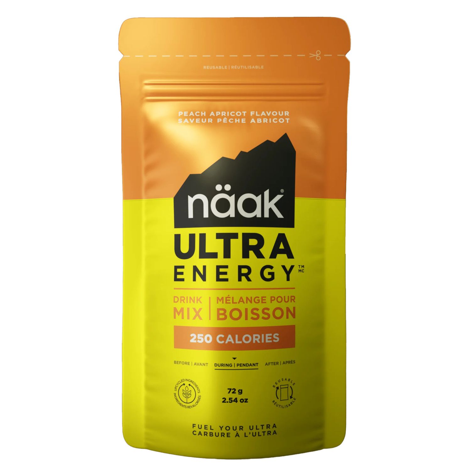 Naak Energy Drink Mix/Peach Apricot 72g