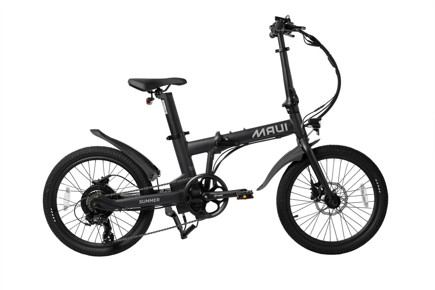 Maui Summer Electric Folding Bike Black