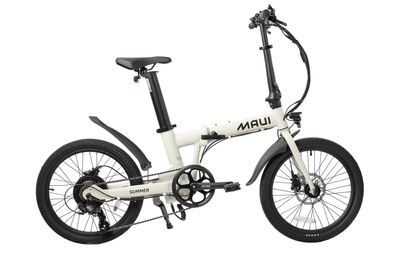 Maui Summer Electric Folding Bike White