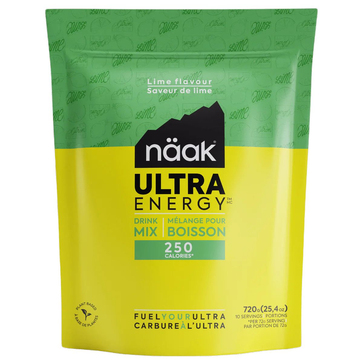 Naak Energy Drink Mix Lime 720g