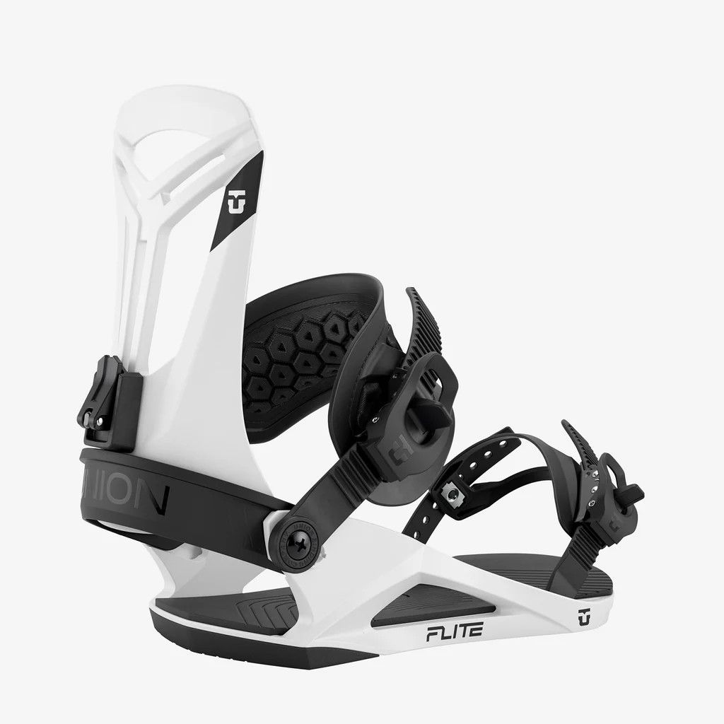 Union Flite White Snowboard Binding Medium