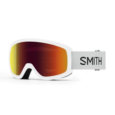 SMITH SNOWDAY JR GOGGLES WHITE/RED LENS