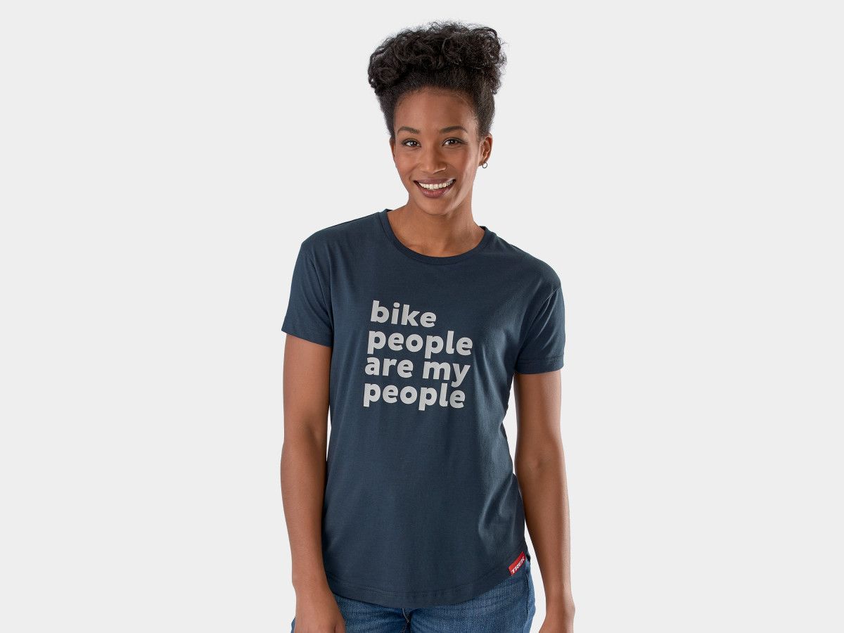 Shirt Trek Bike People Tee Women Medium Navy
