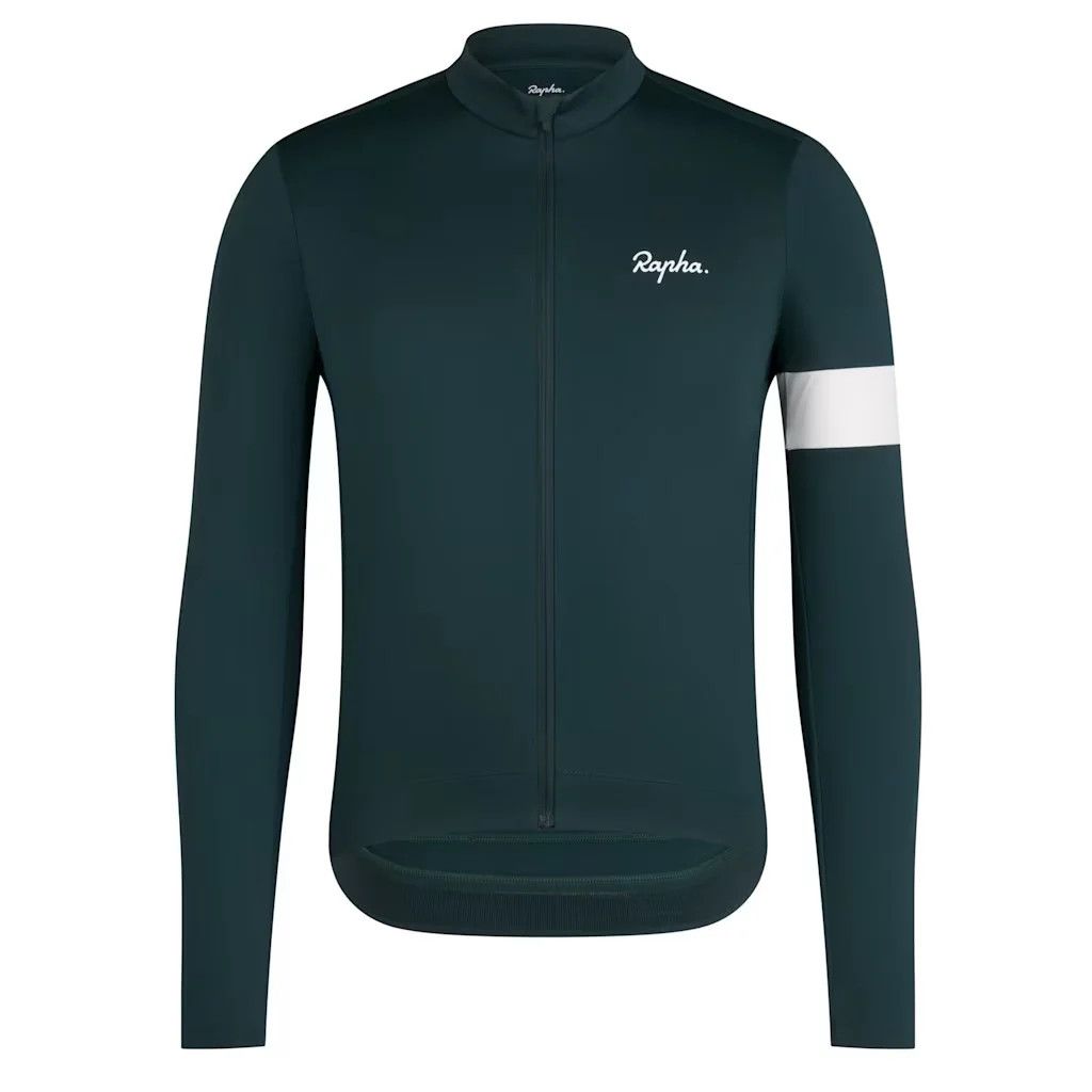 Rapha Core Thermal Long Sleeve Cycling Jersey 2 XL Dark Green