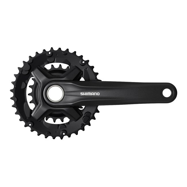 Shimano, FC-MT210-2, Crankset, Speed: 9, Spindle: 24mm, BCD: Rivets, 22/36, Hollowtech II, 170mm, Black, MTB