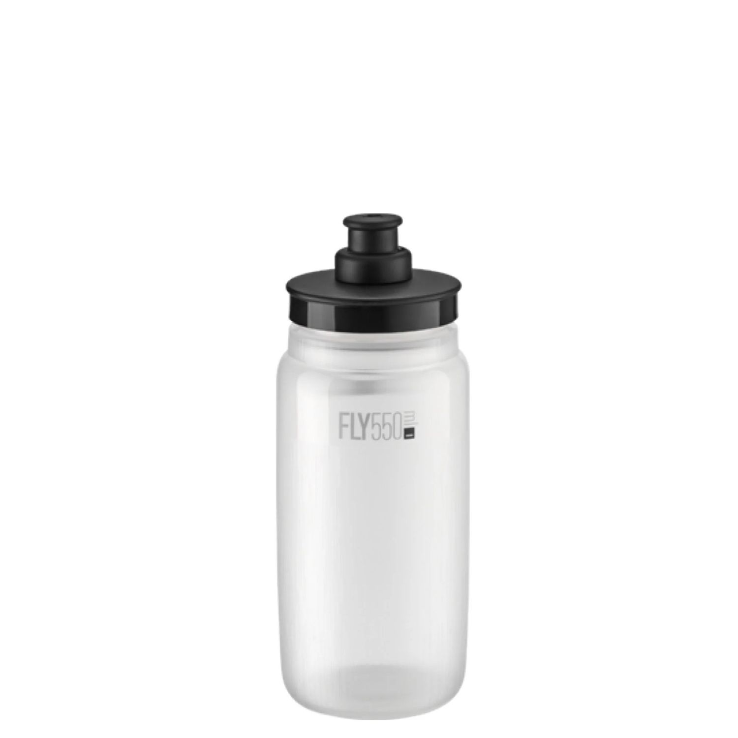 Fly Tex Water Bottle 550ml Clear Black Cap