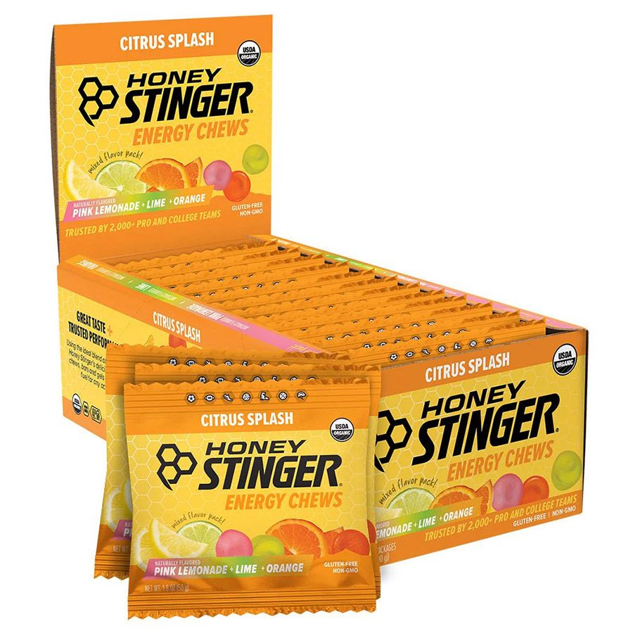Honey Stinger, Organic Energy Chews, Chews, Citrus Splash, 12pcs