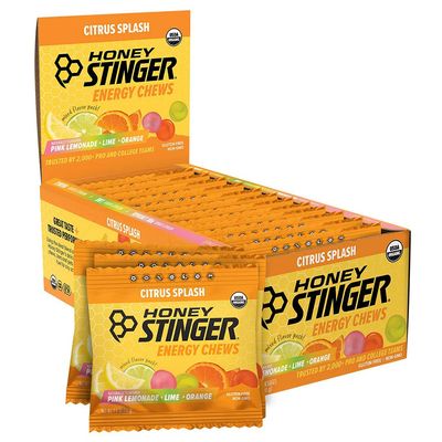 Honey Stinger, Organic Energy Chews, Chews, Citrus Splash, 12pcs