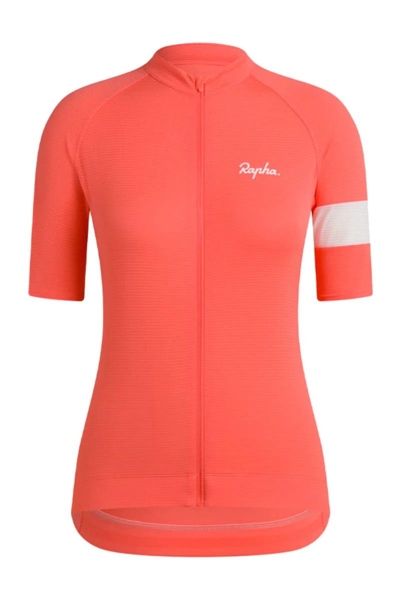 Rapha Women's Core Lightweight Cycling Jersey Large Light Pink
