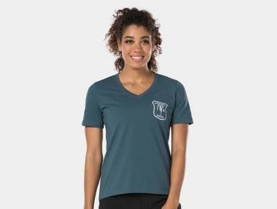 Shirt Bontrager Evoke Tech Tee Women Large Battleship Blue