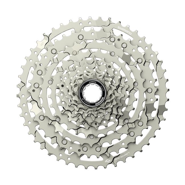 CASSETTE SPROCKET, CS-LG400-10, CUES, 10-SPEED, 11-13-15-17-20-23-28-34-41-48T, SILVER