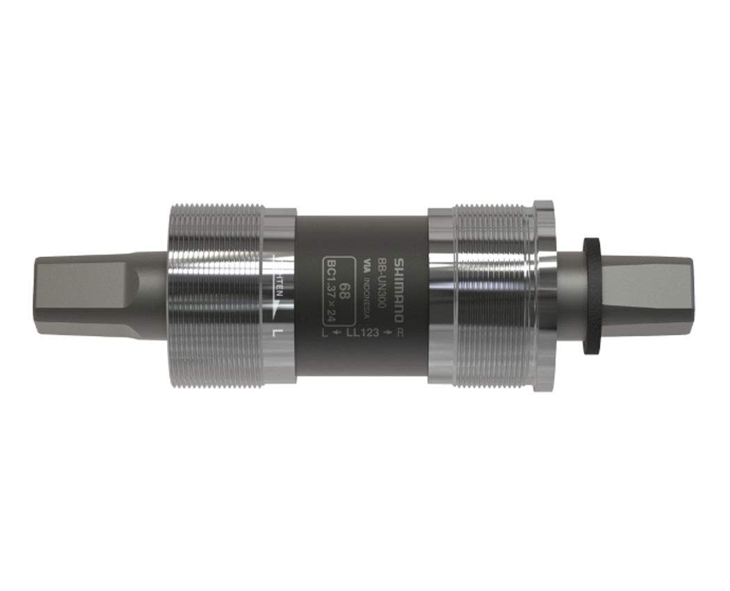 Shimano, BB-UN300 LL123, Square Taper BB, British, 73mm, : 122.5mm, Silver