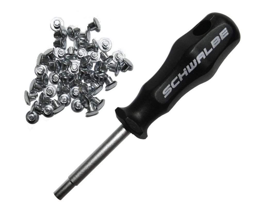 SCHWALBE - REPLACEMENT STUDS WITH TOOL- BAG OF 50