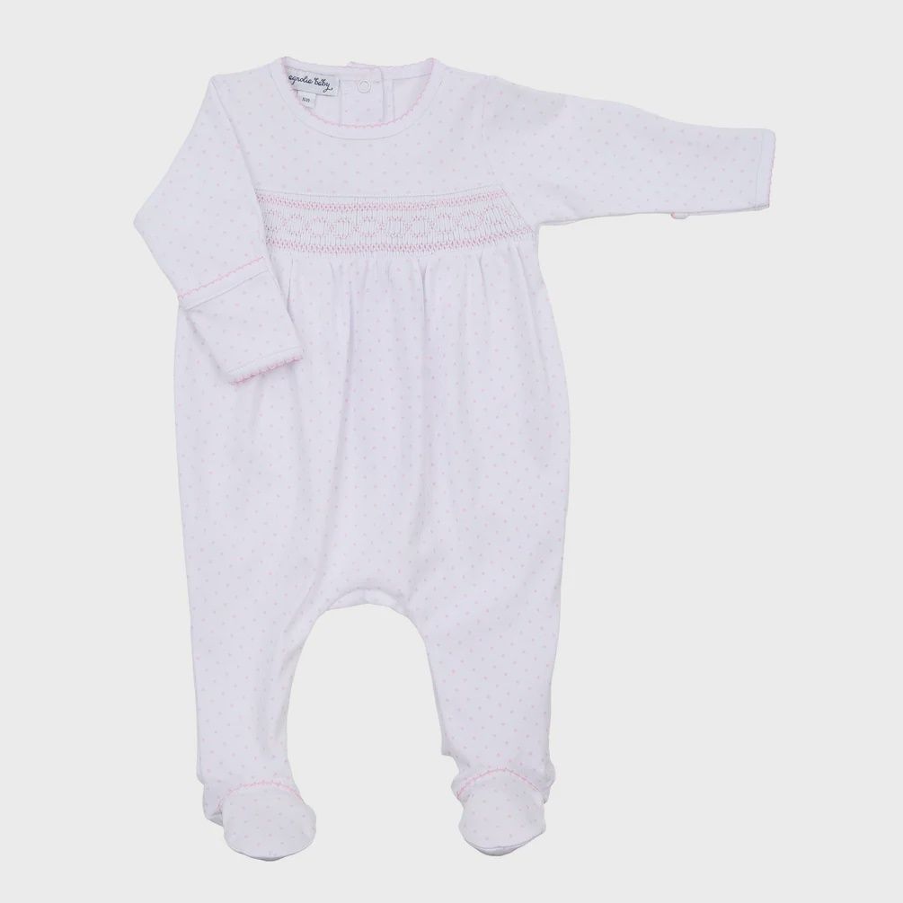 Mini Dots Smocked Footie