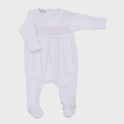 Mini Dots Smocked Footie