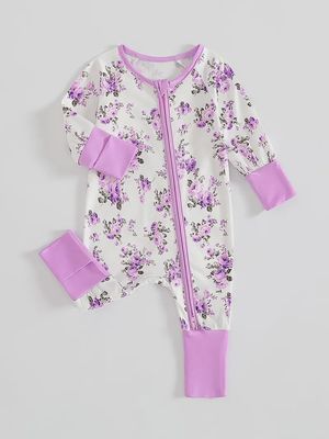 Purple Floral Zipper Sleeper