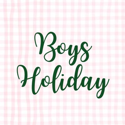 Boys Holiday