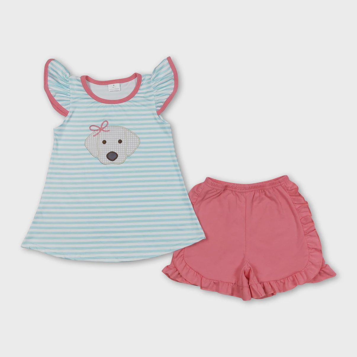 Flutter Sleeves Dog Ruffle Set